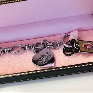 NWT Juicy Couture Sliver Charm Bracelet